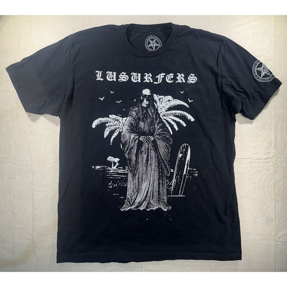 Blackcraft Cult LUSURFERS Grim Reaper Surf Tee XL Gothic Occult Metal Streetwear